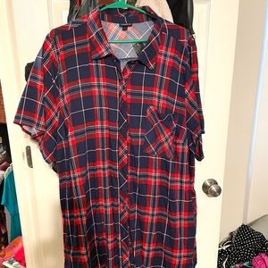 BN Plaid Torrid 2X Top